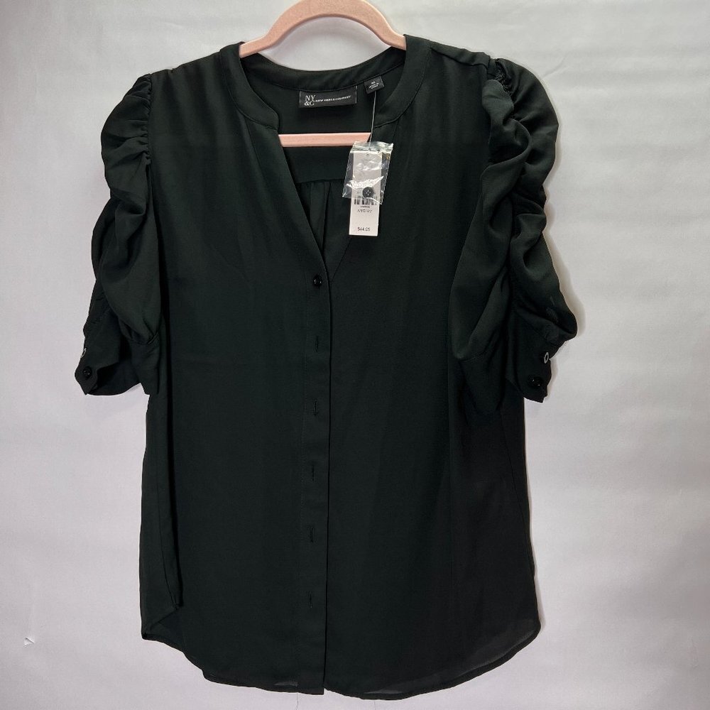 Nyc Chiffon Blouse Women's Size Medium